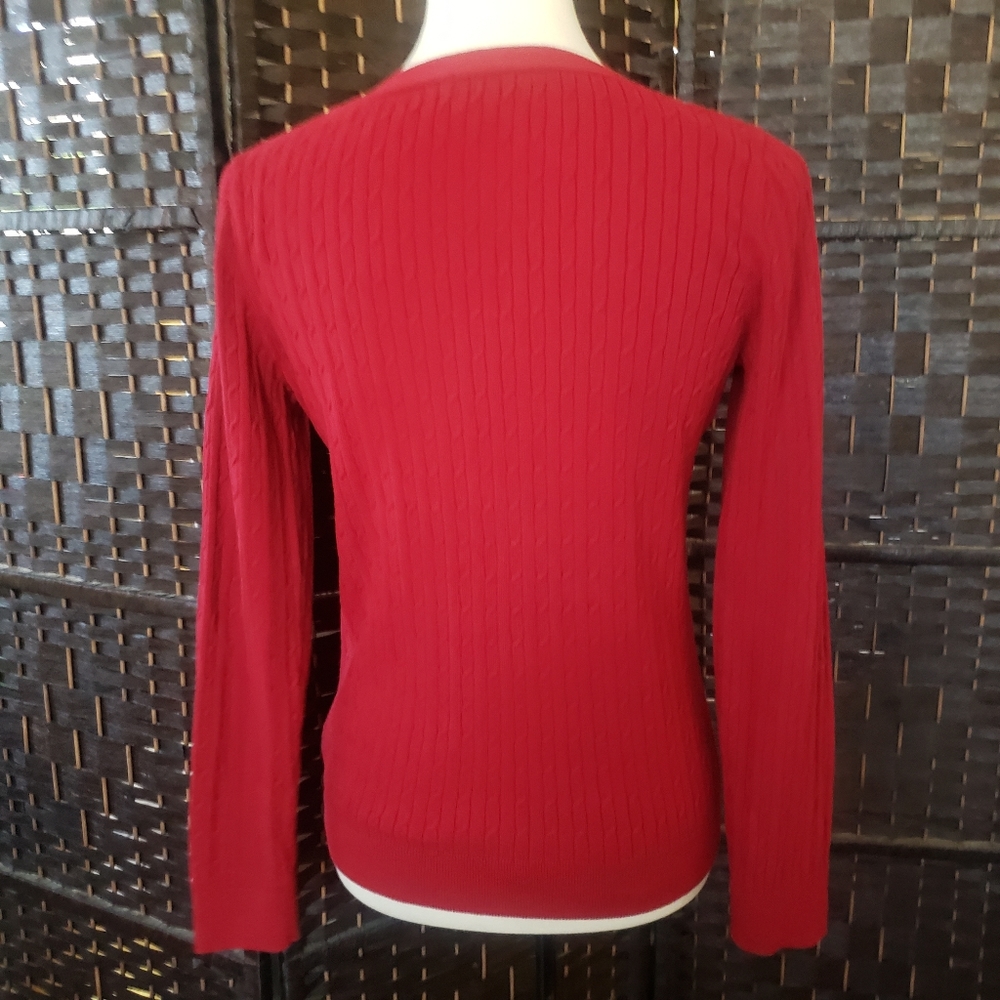 Talbots V Neck Sweater Size L View 3